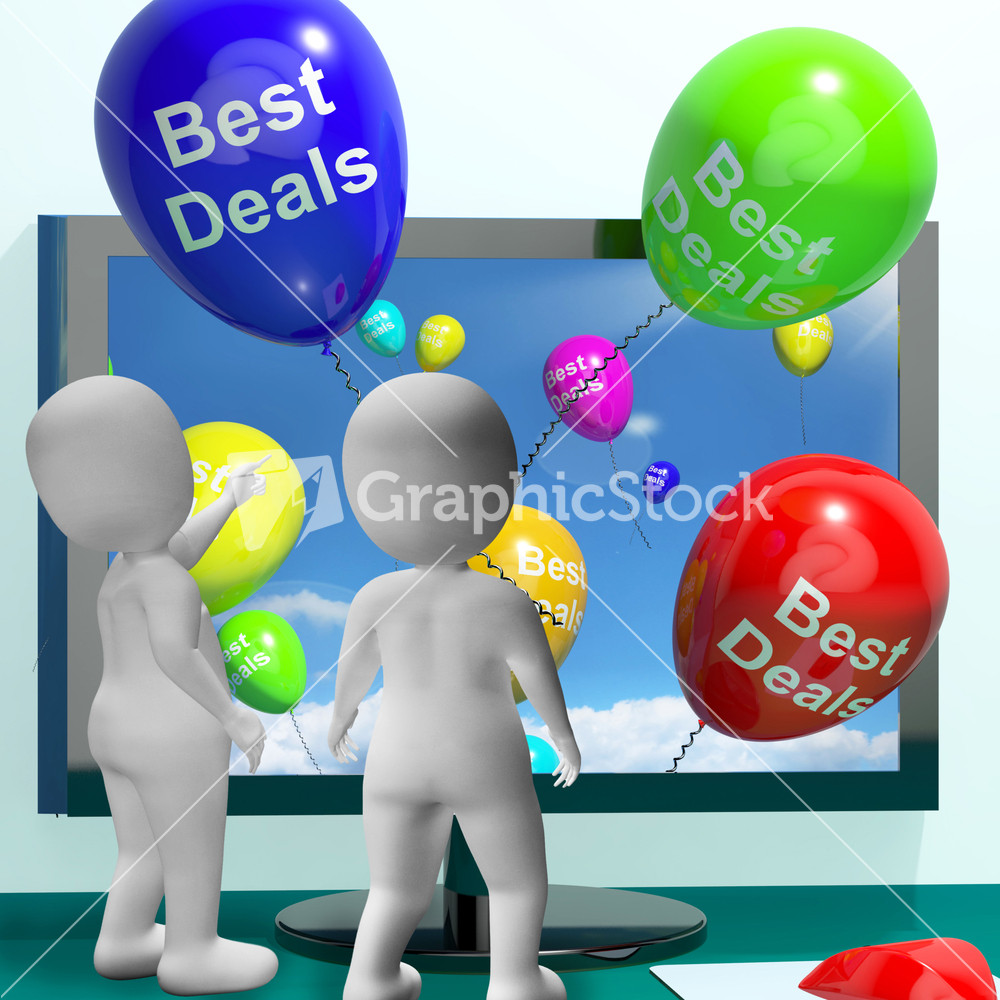 Best Deals Balloons Represent Bargains And Discounts Online