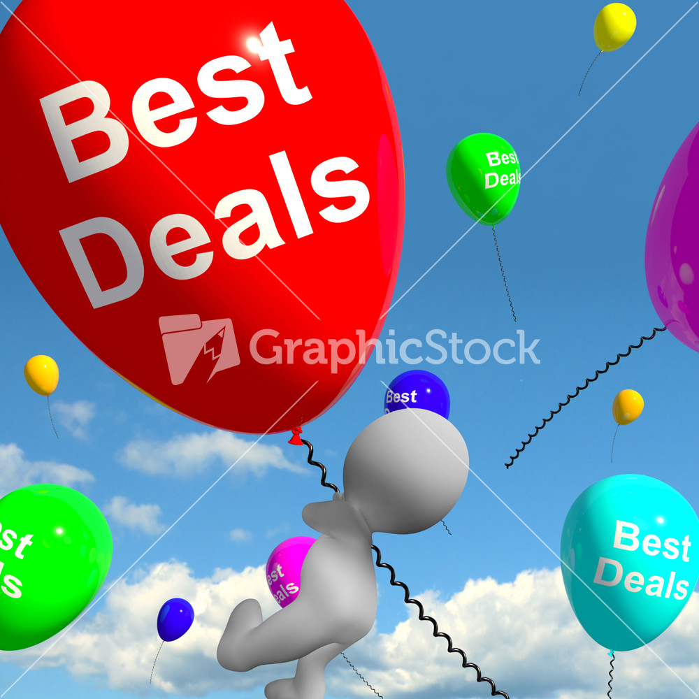 Best Deals Balloons Represents Bargains Or Discounts