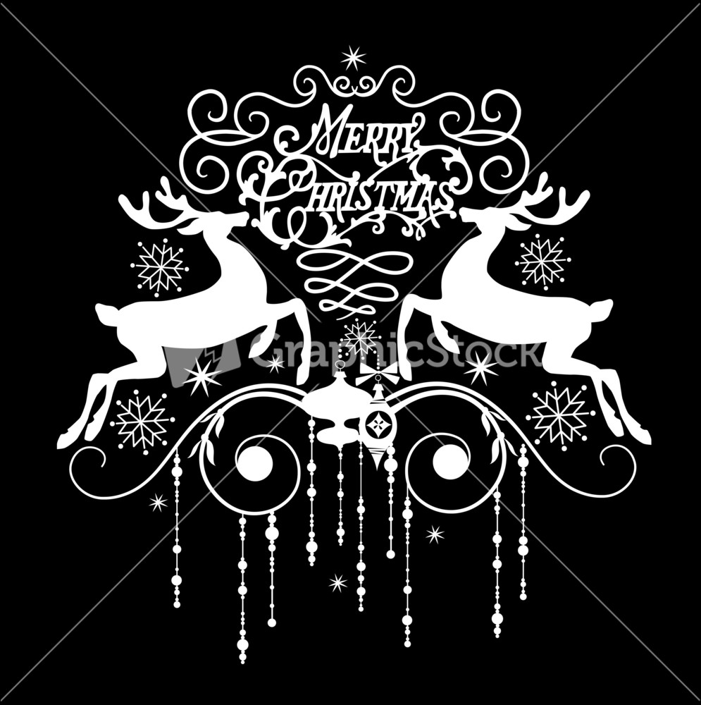 Black And White Christmas Card