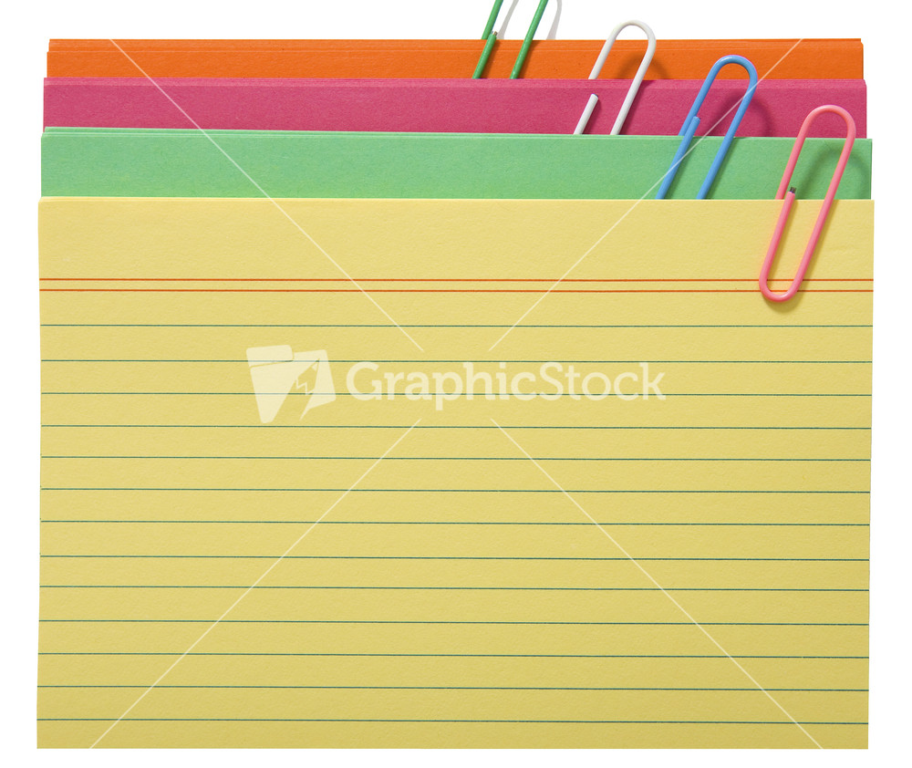 Blank Index Cards For Notes