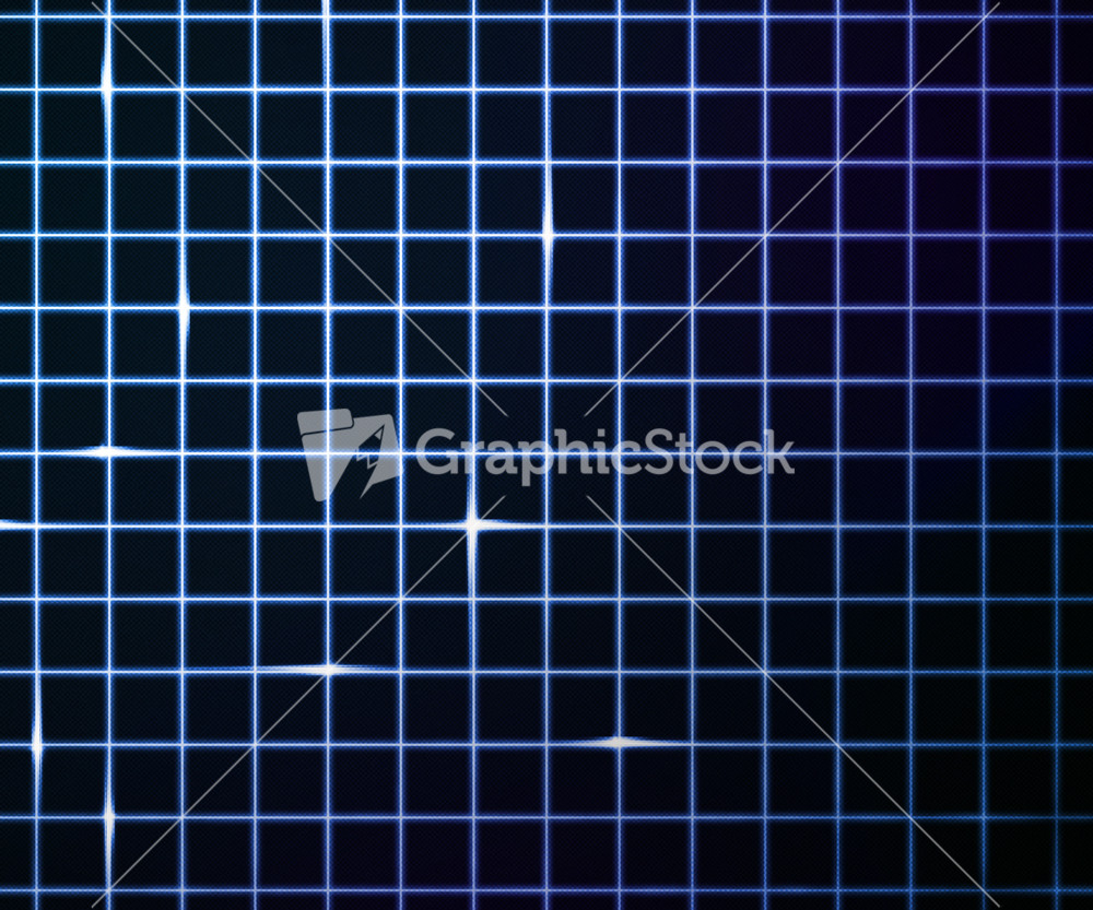 Blue Laser Light Grid Background