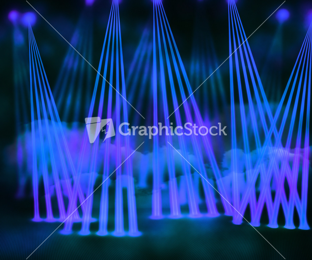 Blue Laser Stage Background