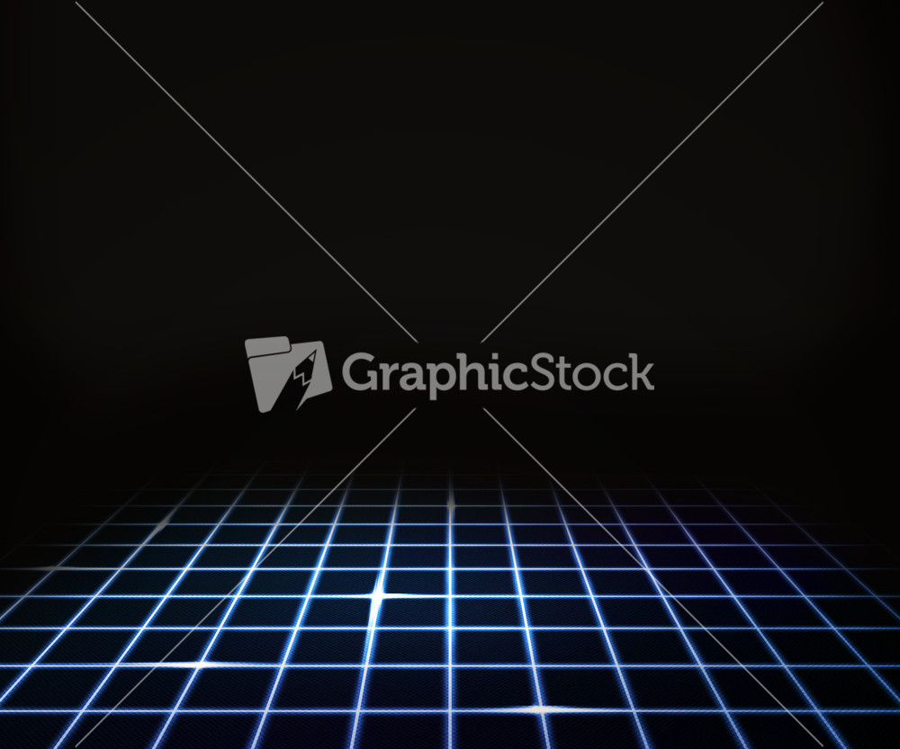 Blue Virtual Laser Floor Background