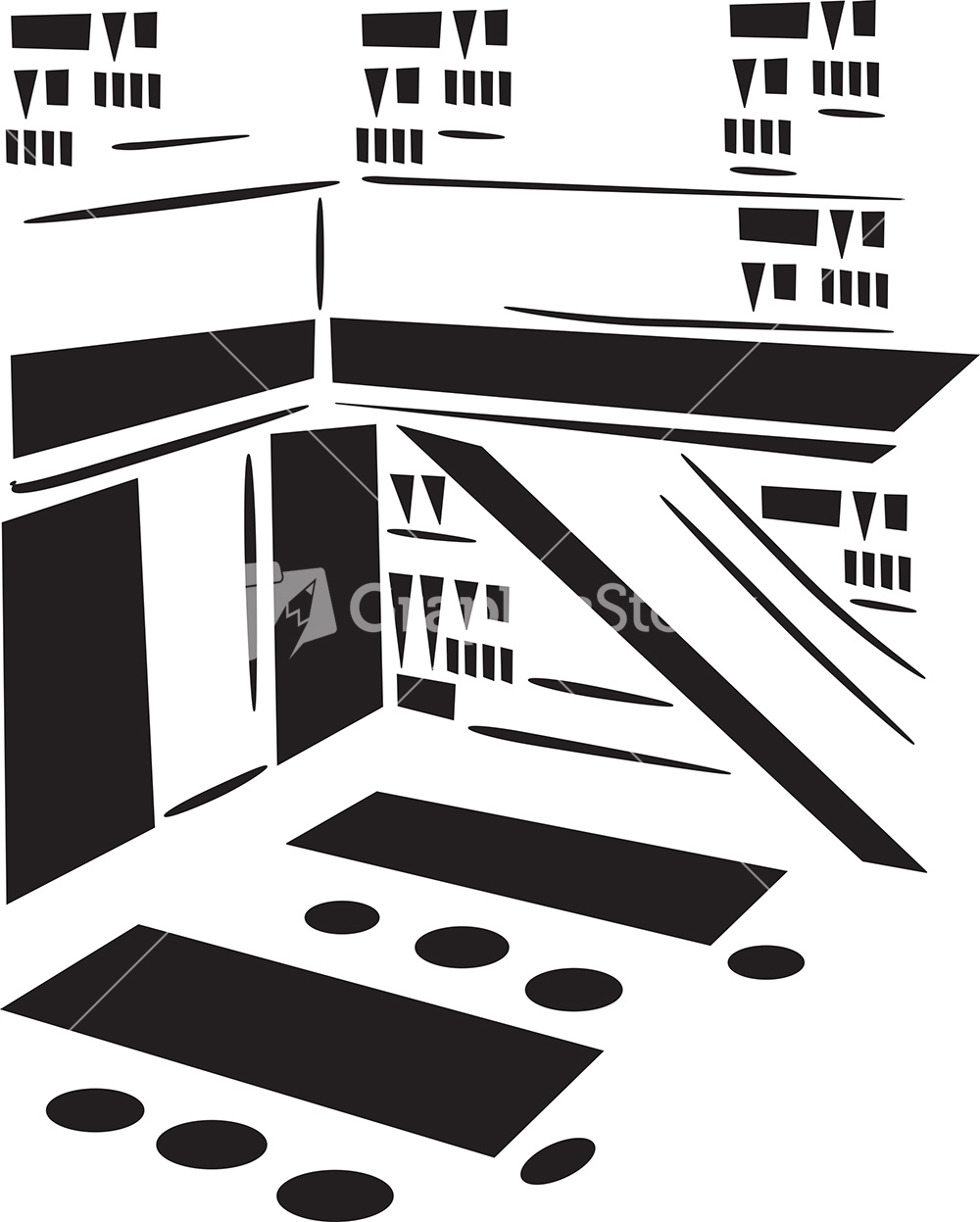 Concept Of Library Building. Stock Image