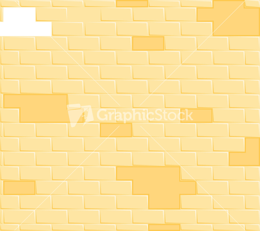 Cartoon Background Comic Bricks Wall