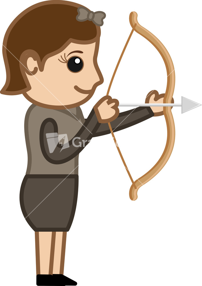 Cartoon Vector Character - Archer