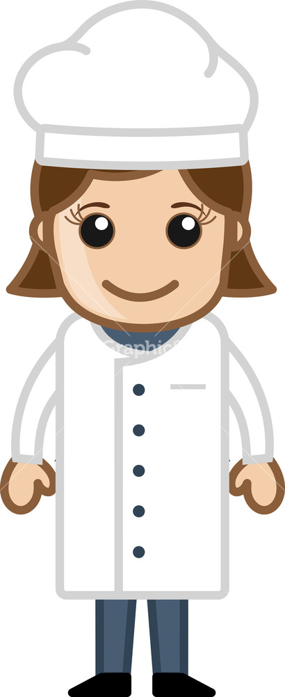 Cartoon Vector - Lady Chef