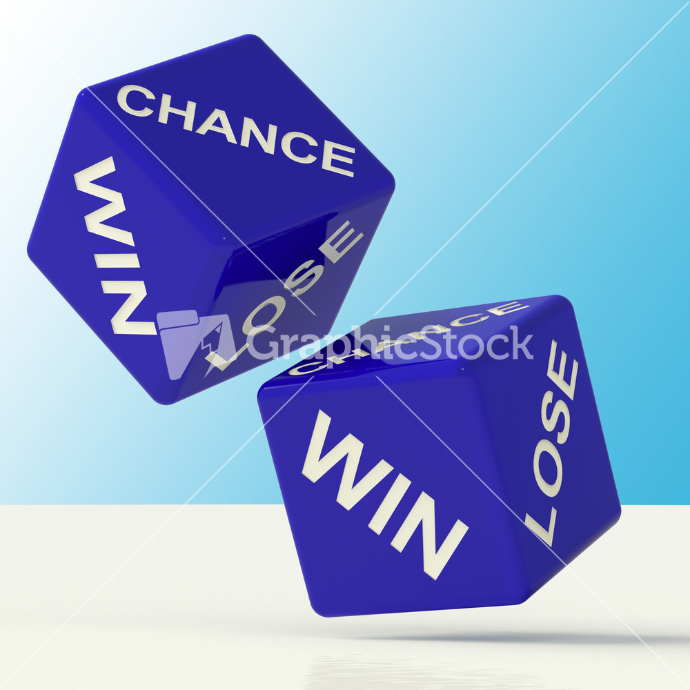 Chance Win Lose Dice Showing Luck