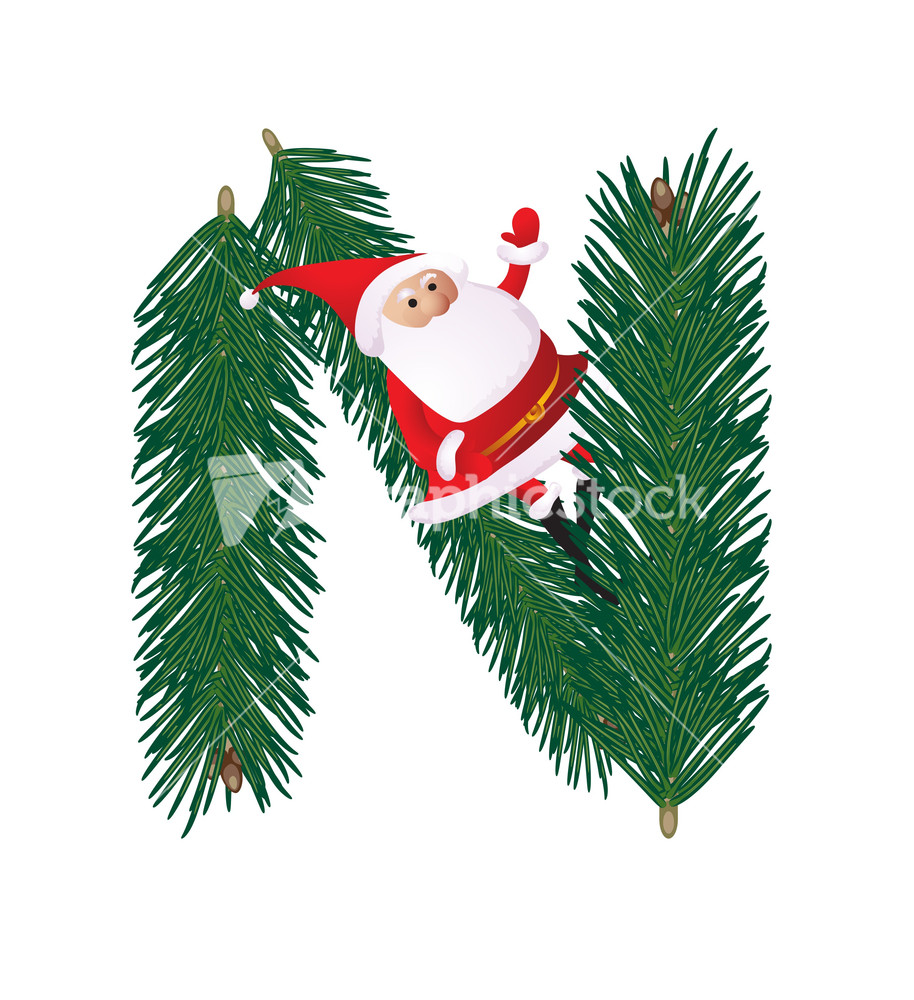 christmas decorative fir tree abc with funny santas christmas decorative fir tree abc with funny santas