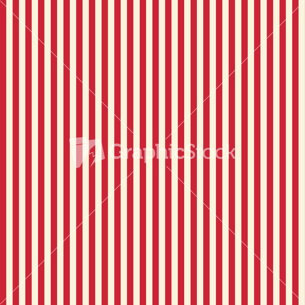Red And White Striped Circus Pattern