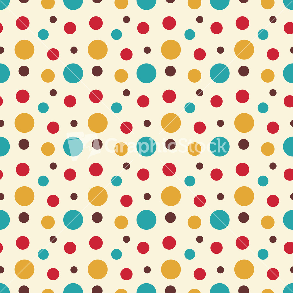 Colourful Polka Dot Circus Pattern
