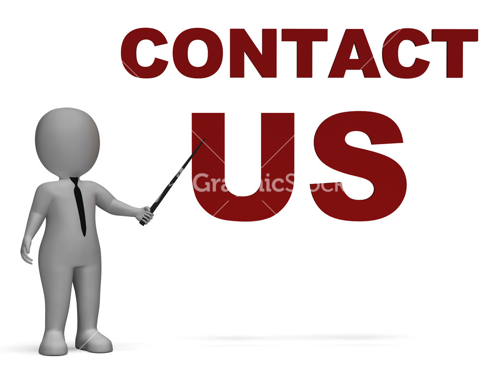 Contact Us Sign Means Helpdesk