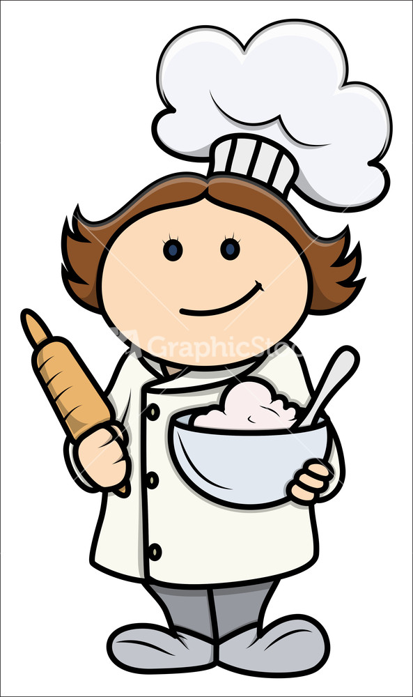 free clipart of girl cooking - photo #31