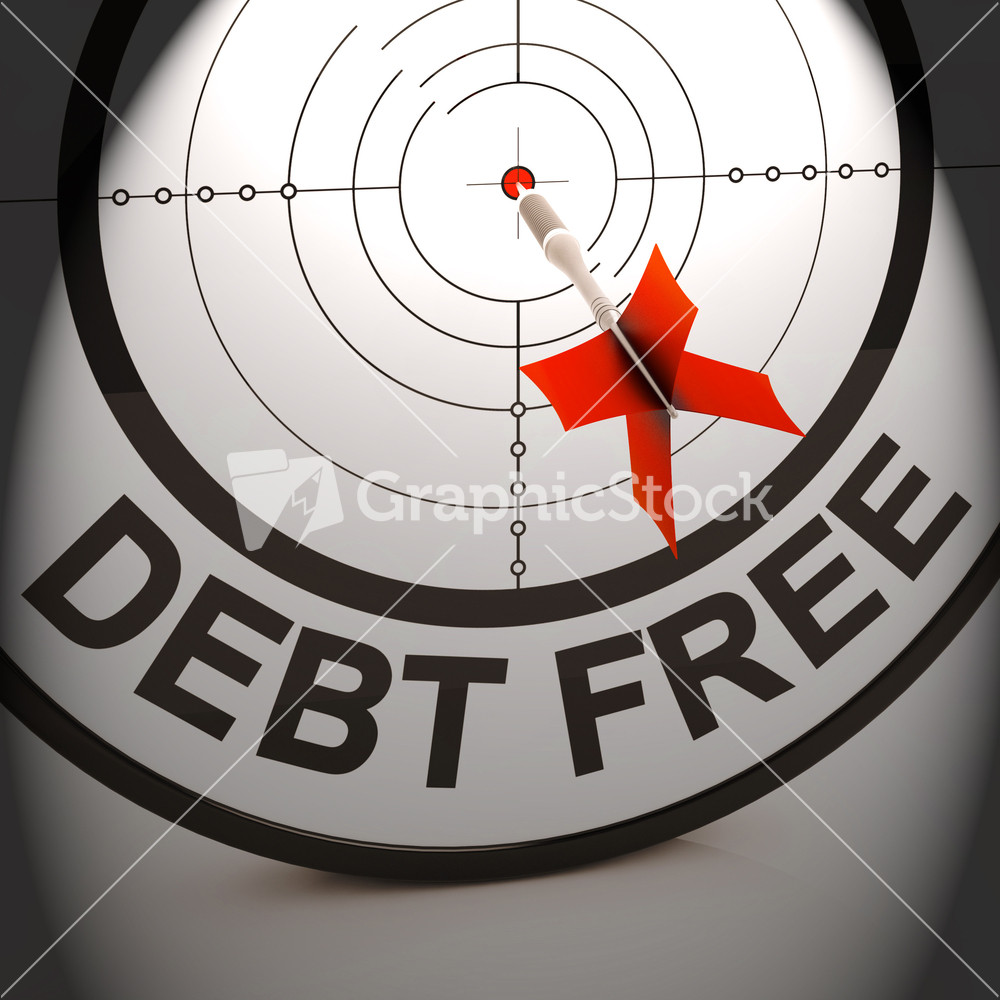 Debt Free Shows Cash And Credit Freedom