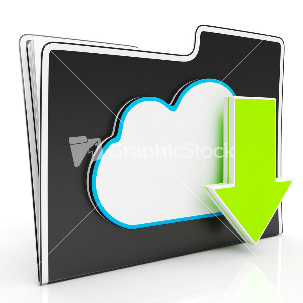 Download Arrow And Cloud File Shows Downloading