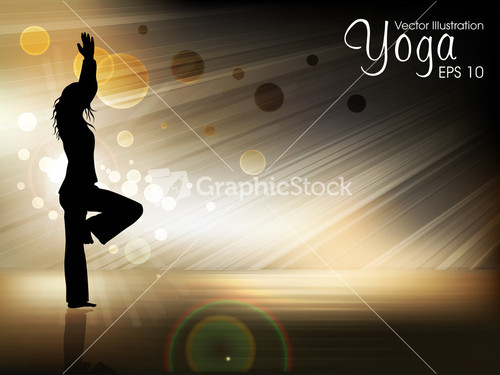 Download Abstract Sketch Of Woman Meditating And Doing Yoga. Vector ...