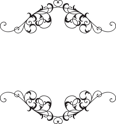 Flourish Frame Vector Design Stock Image