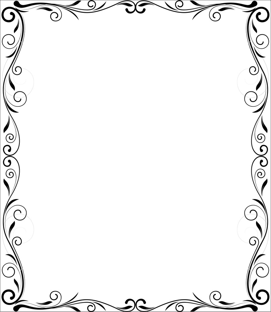 Flourish Frame Vector Design Stock Image