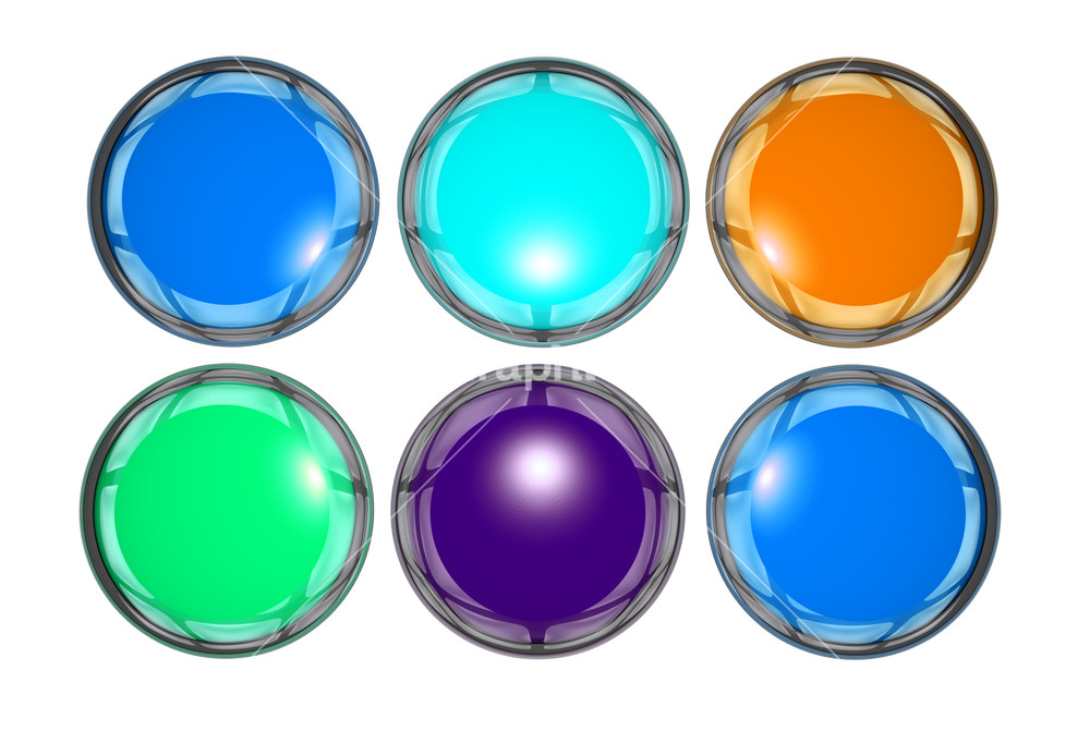 Glassy Button Icons