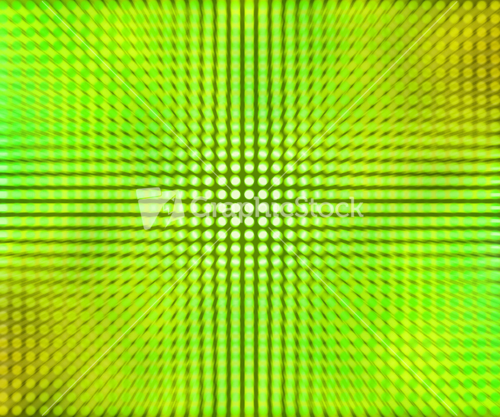 Green Led Dots Abstract Background