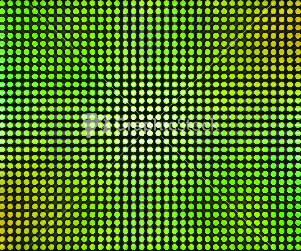 Green Led Dots Abstract Background