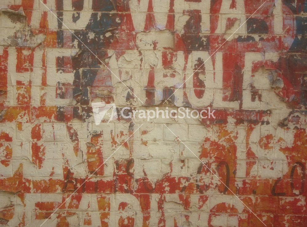 Grunge Painted Text Wall
