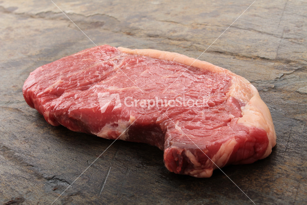 Raw Aged Sirloin Steak