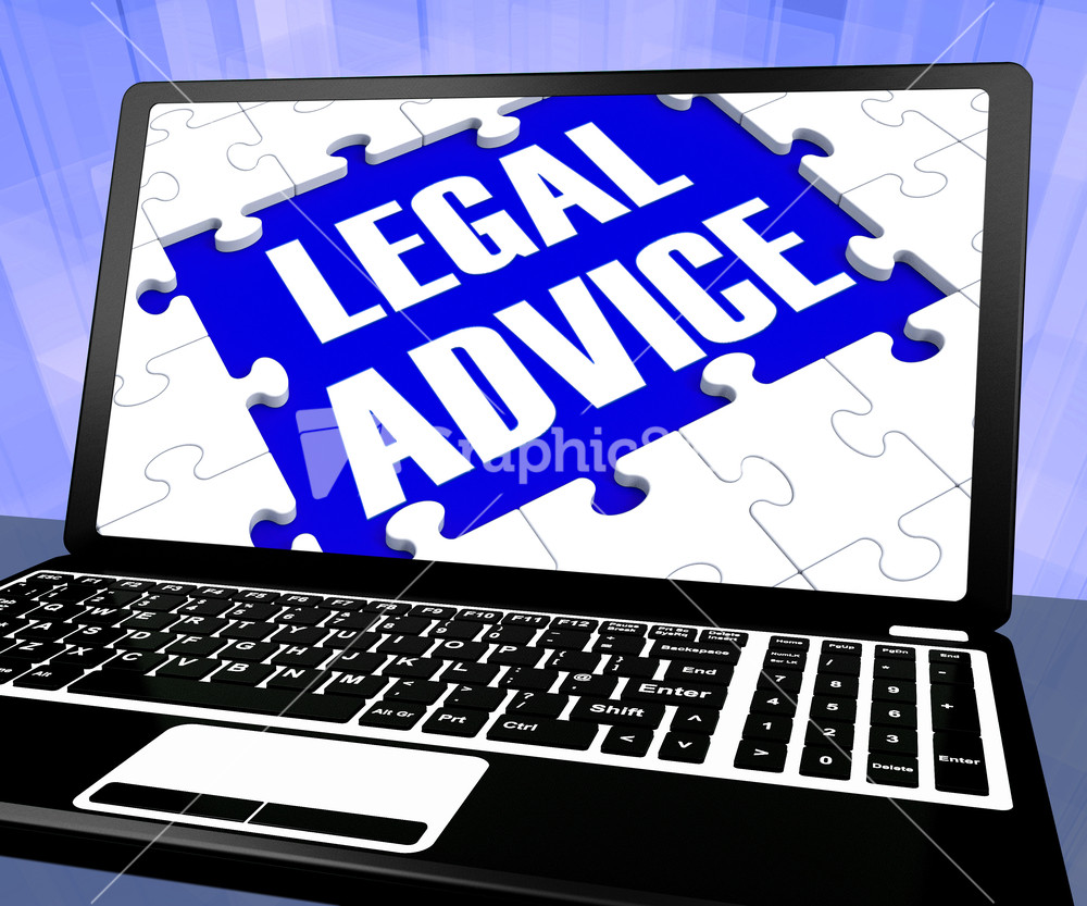 Legal Advice On Laptop Shows Legal Consultation