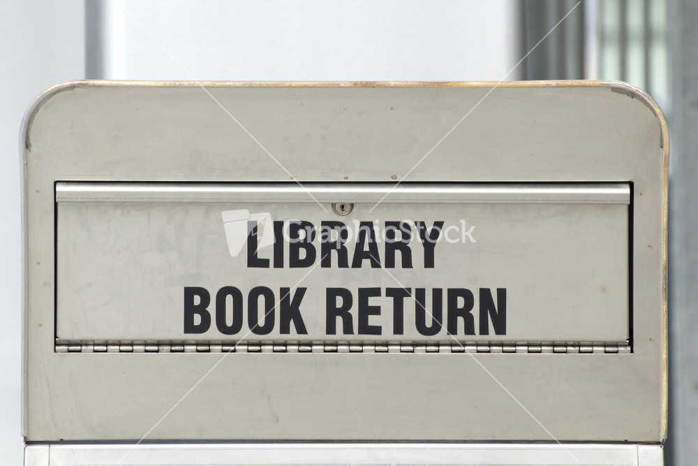 Library Book Return Signboard 294