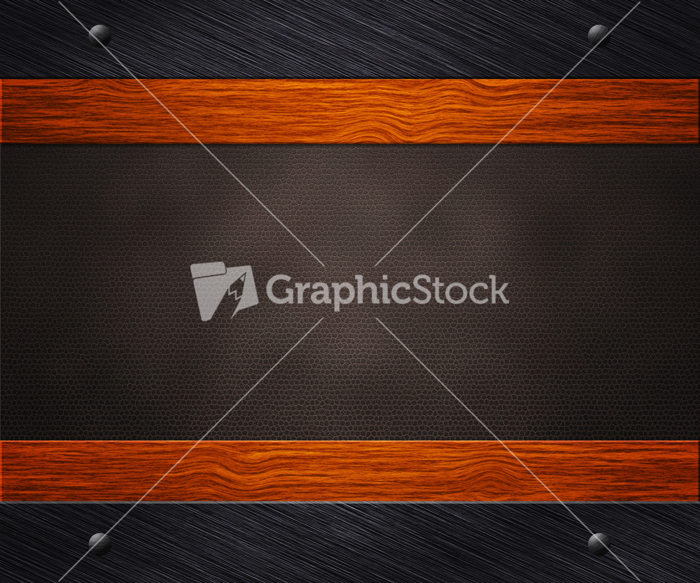 Metal Wood Leather Background