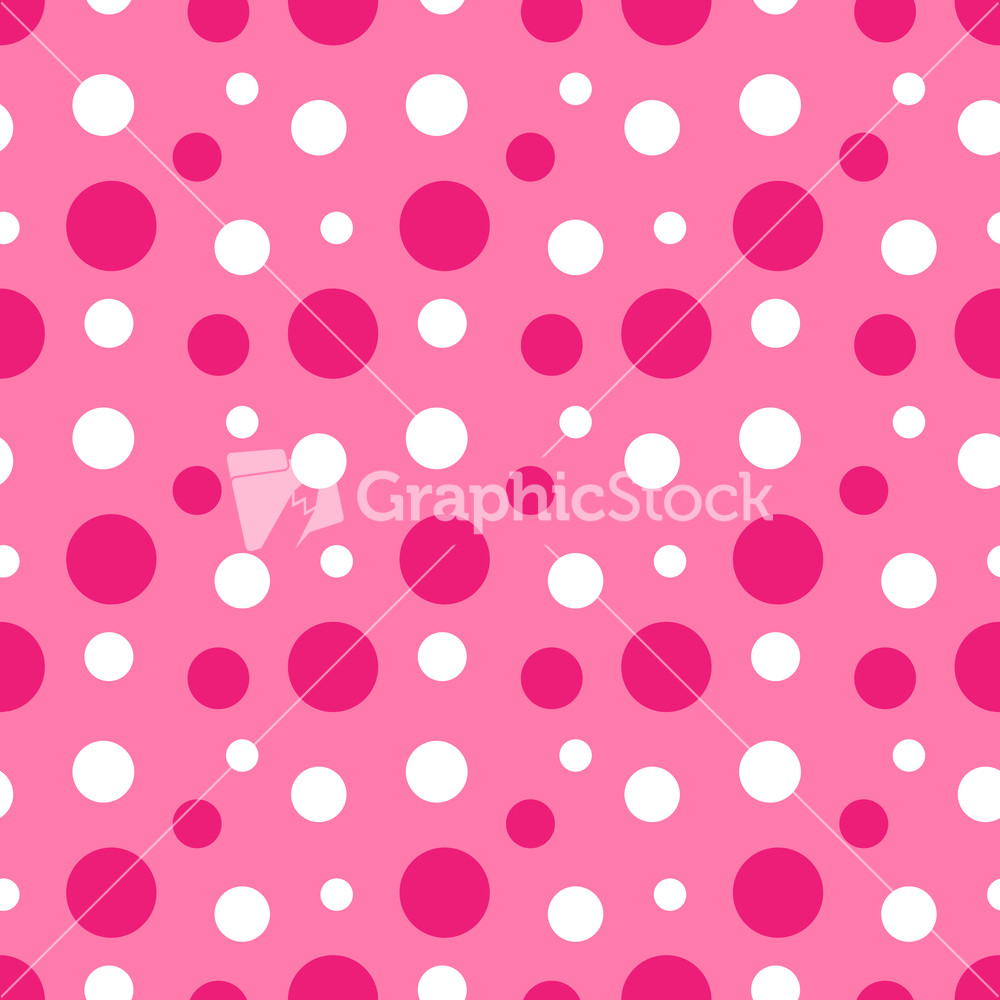 Pattern Of Pink And White Polka Dots On Minnie Mouse Paper