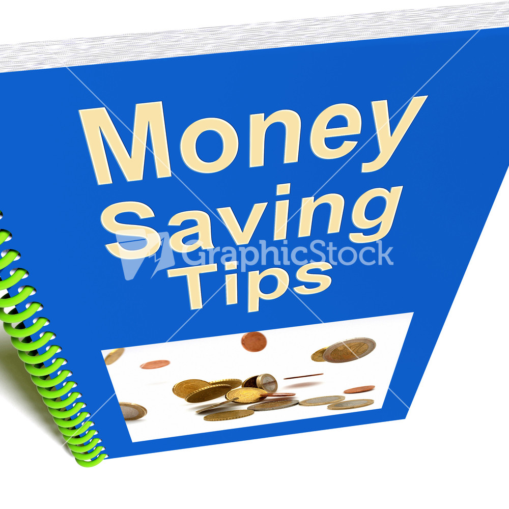 Money Saving Tips Book Shows Finance Advice