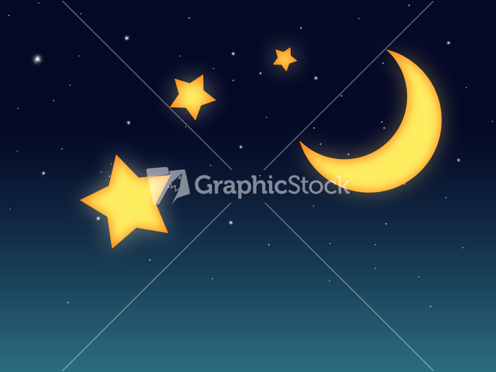 Moon Stars Background