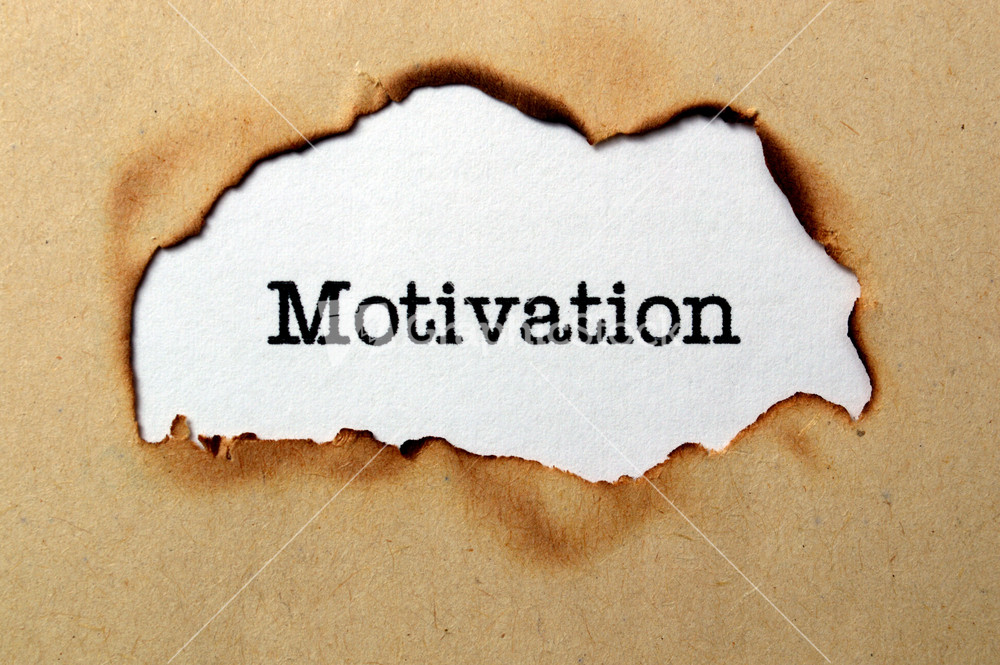 Motivation Text On Paper Hole