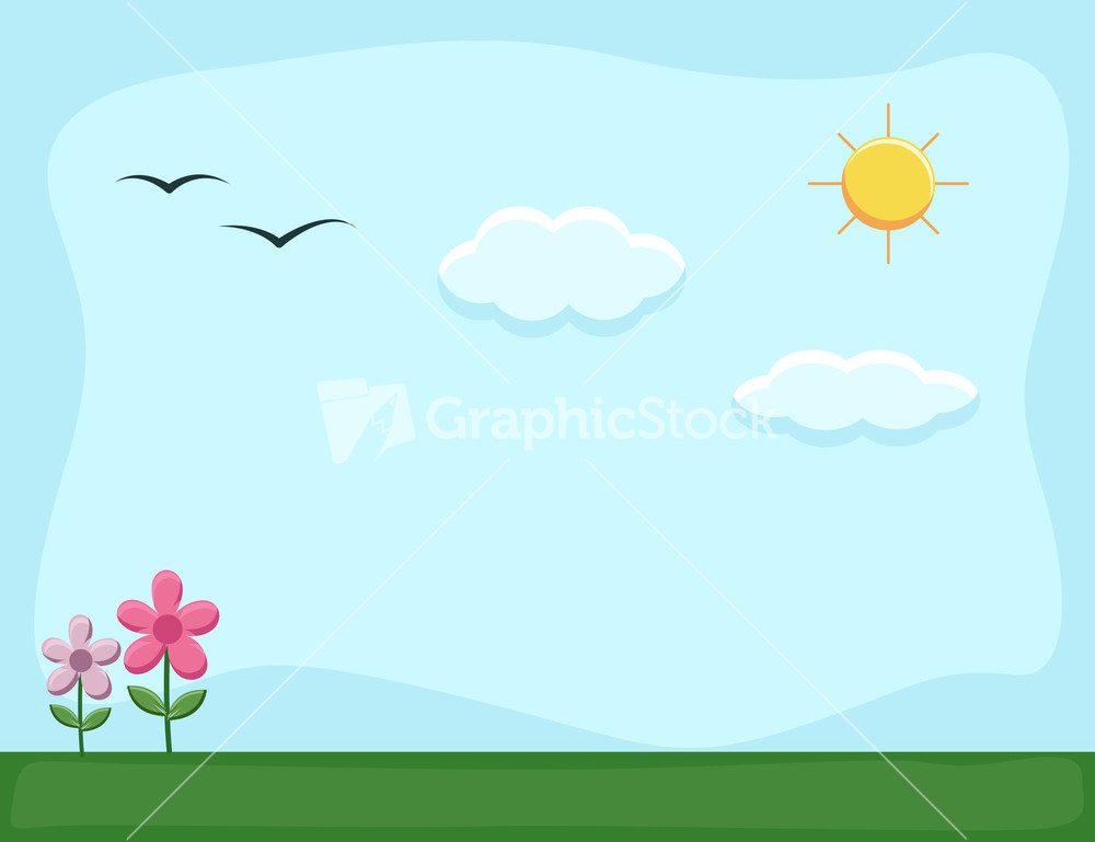 Cartoon Background Road And City Stock Image