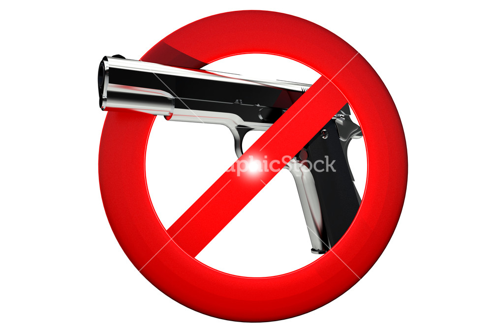 No Guns Allowed Sign