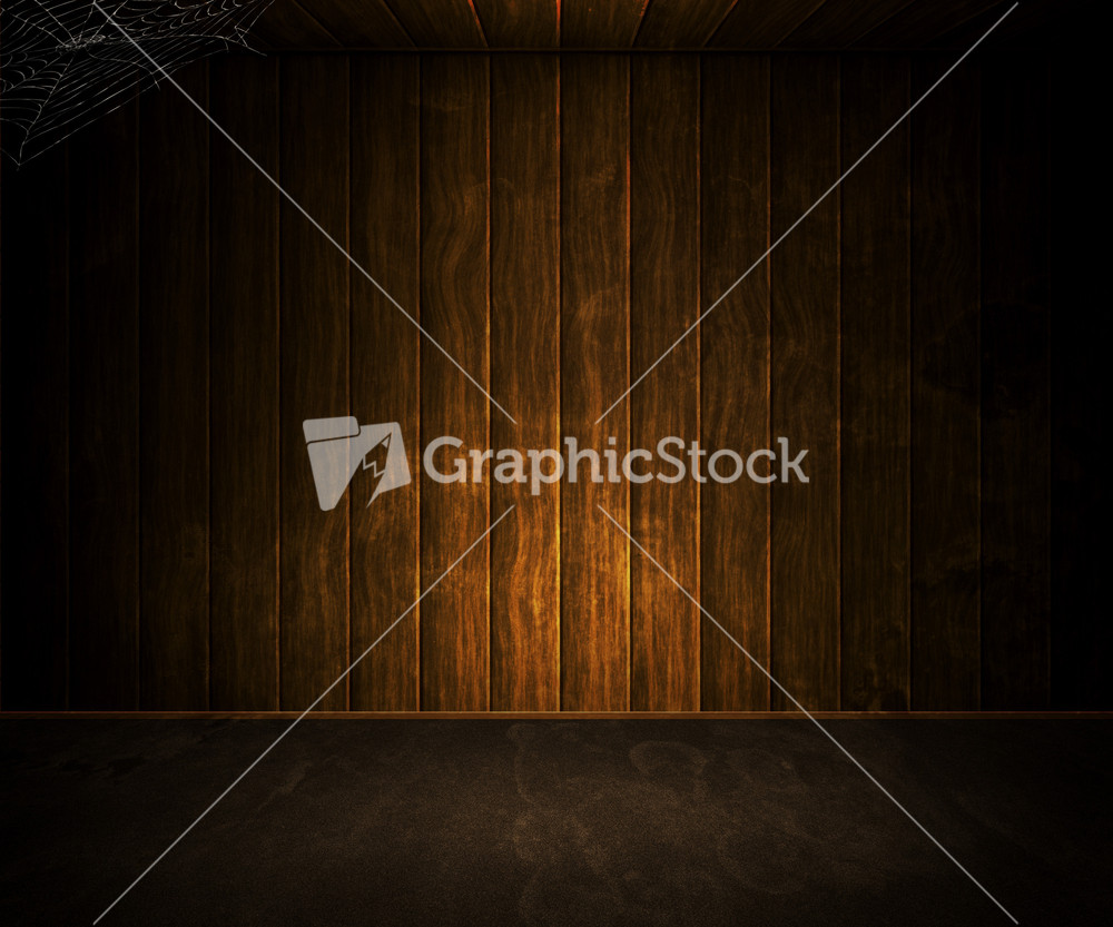 Old Dark Wooden Room Background