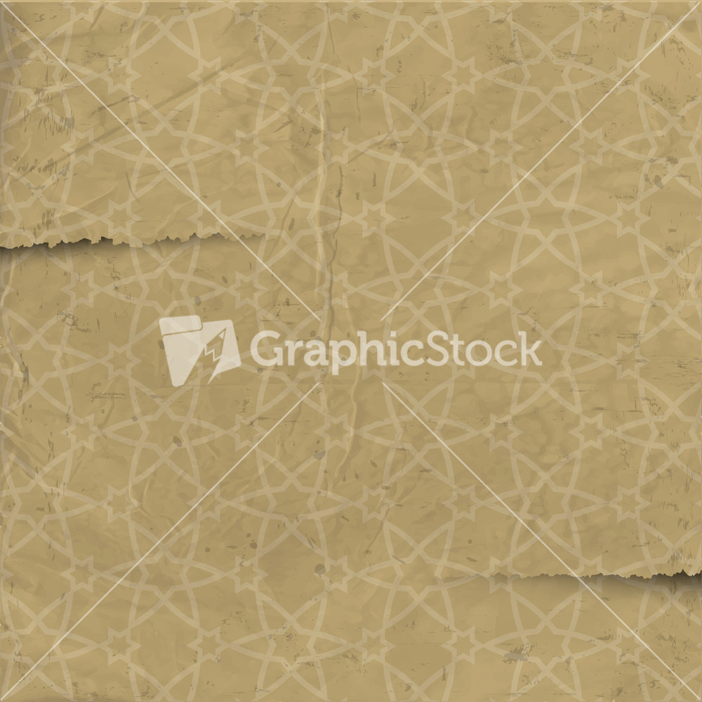 Pattern Stock Paper | old paper with arabic pattern stock image Pattern Stock Paper | old paper with arabic pattern stock image
