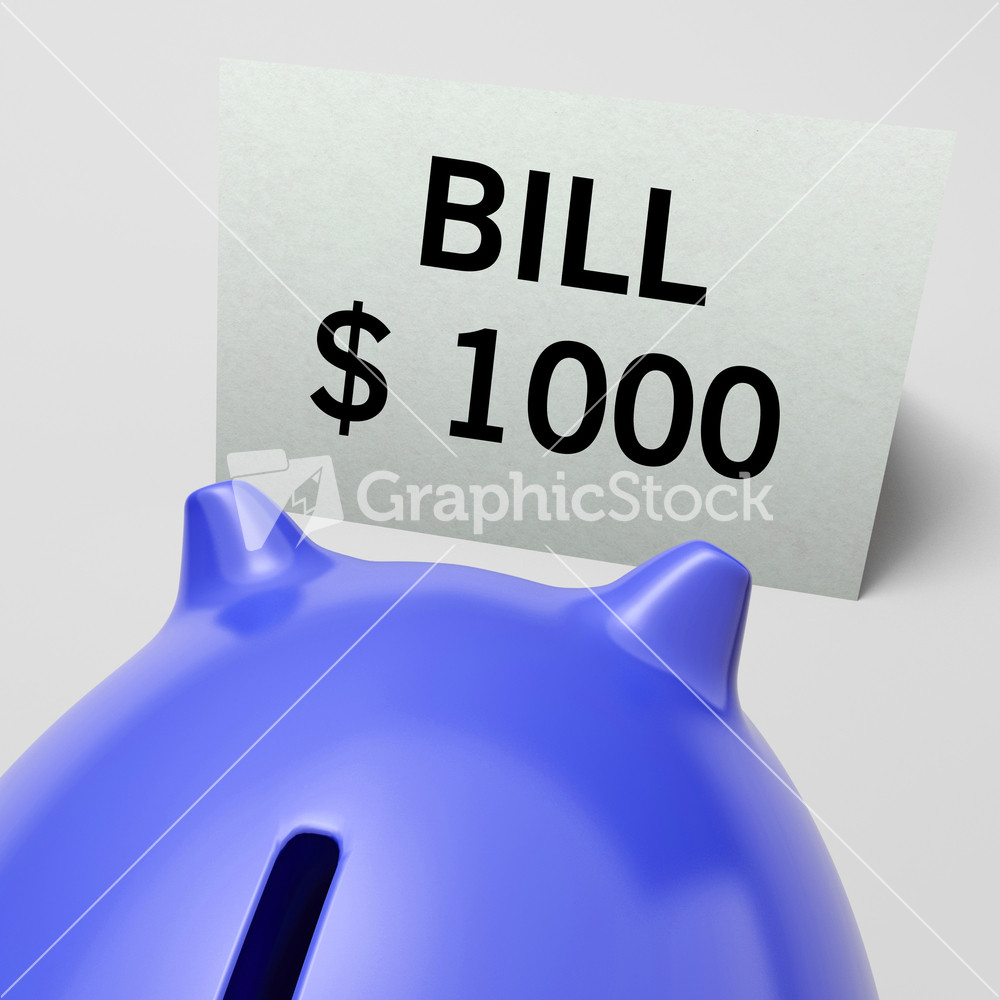 One Thousand Dollars, Usd Bill Showing Expensive Taxes
