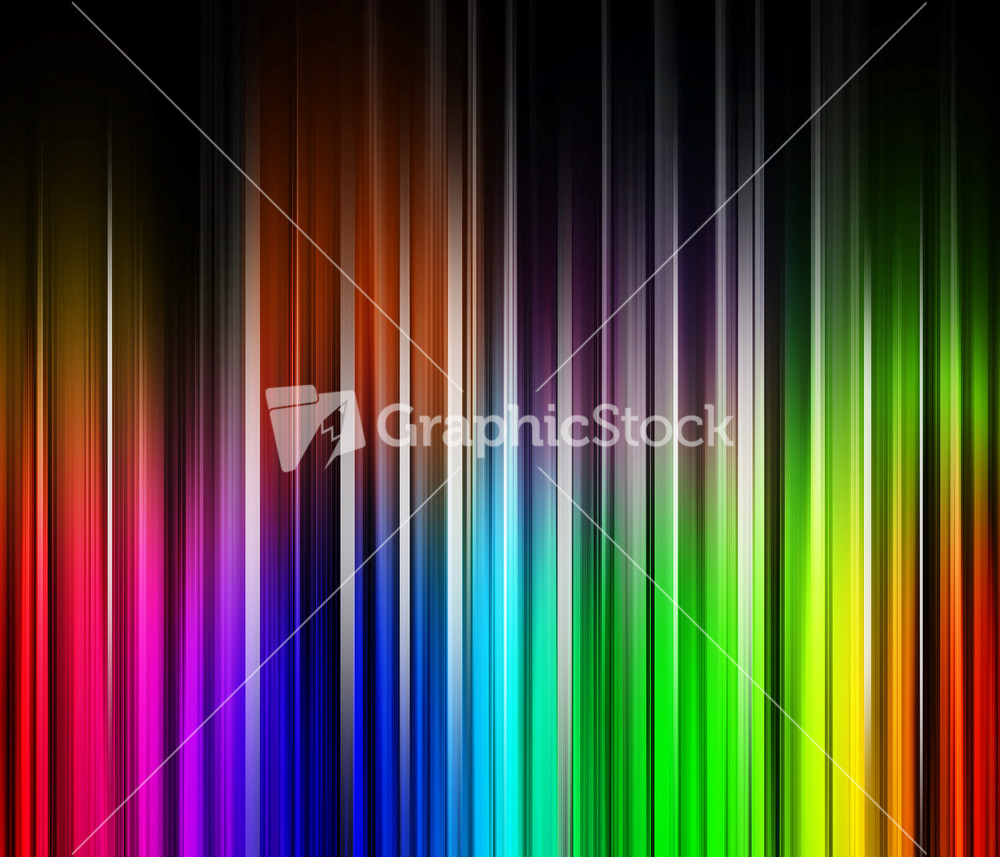 Rainbow Lines Abstract