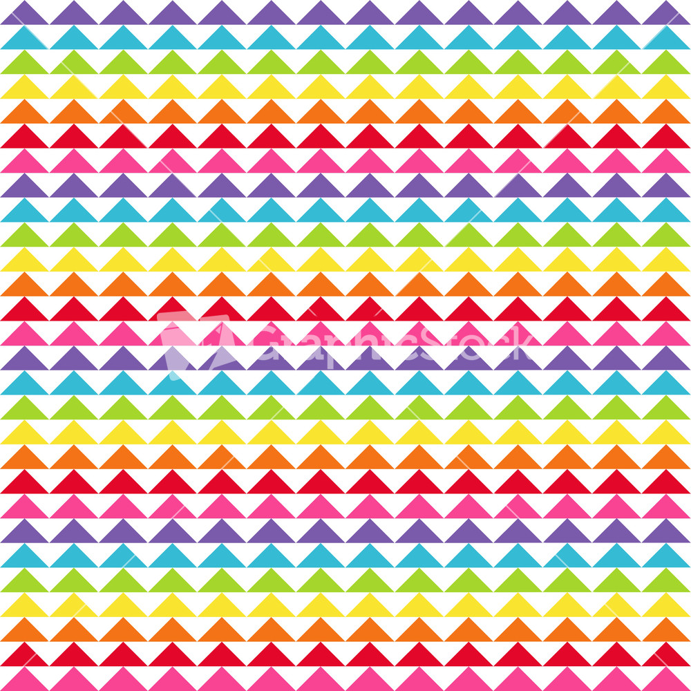 Rainbow Triangles Pattern