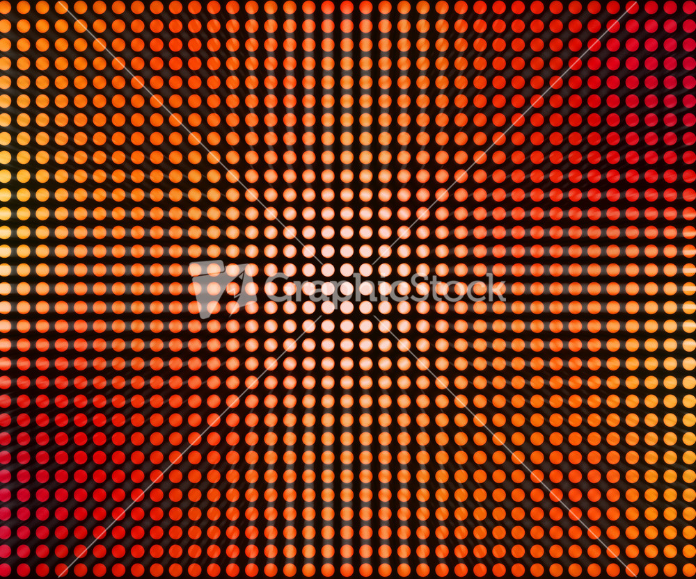 Red Led Dots Abstract Background