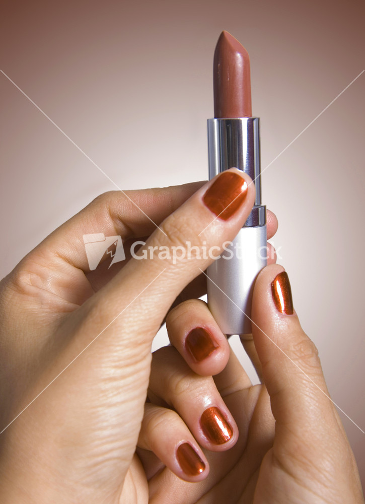 Red Nail Polish And Red Lipstick