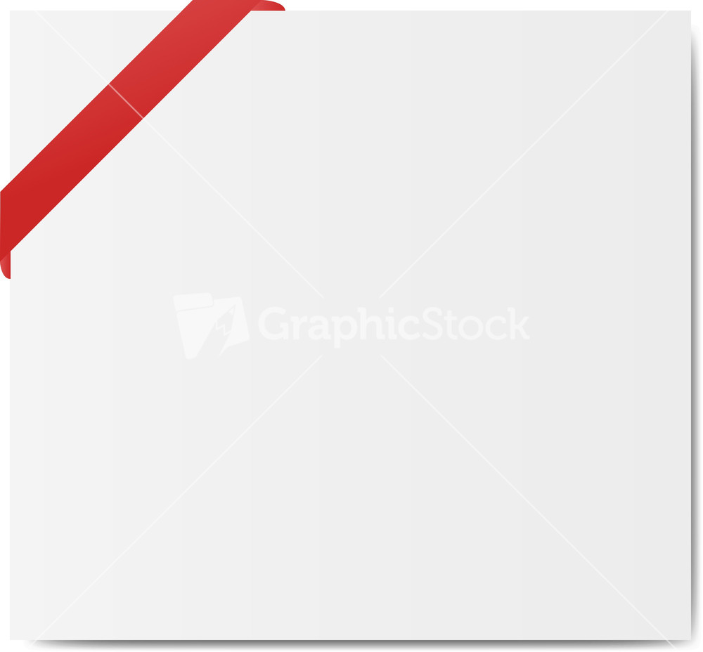 Ribbon Corner Banner Stock Image