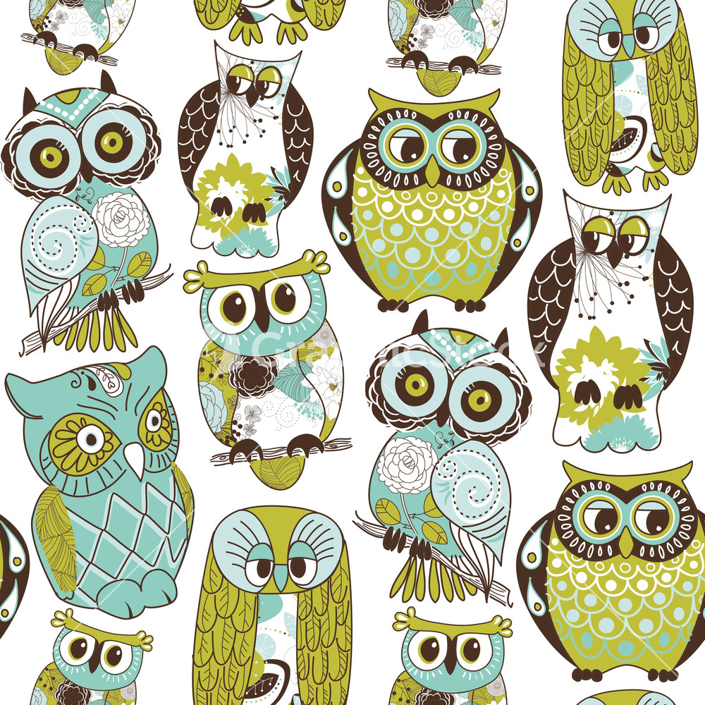 Seamless Owl Pattern