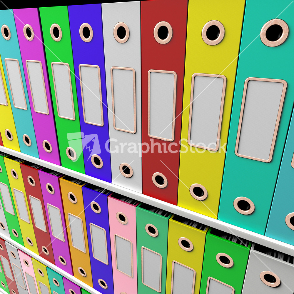 Shelves Of Files For Getting Paperwork Organized