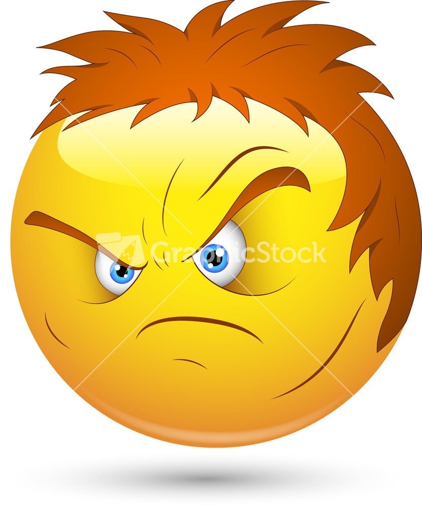 Download Smiley Vector Illustration - Angry Lout Face