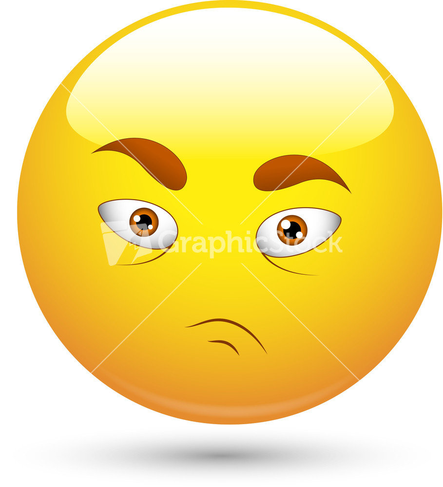 Smiley Vector Illustration - Desperate Face