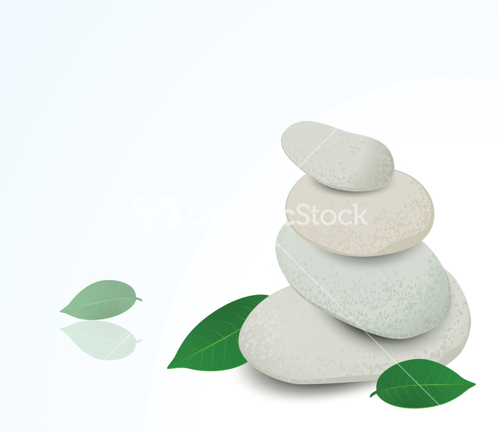 Stacked Spa Stones Vector