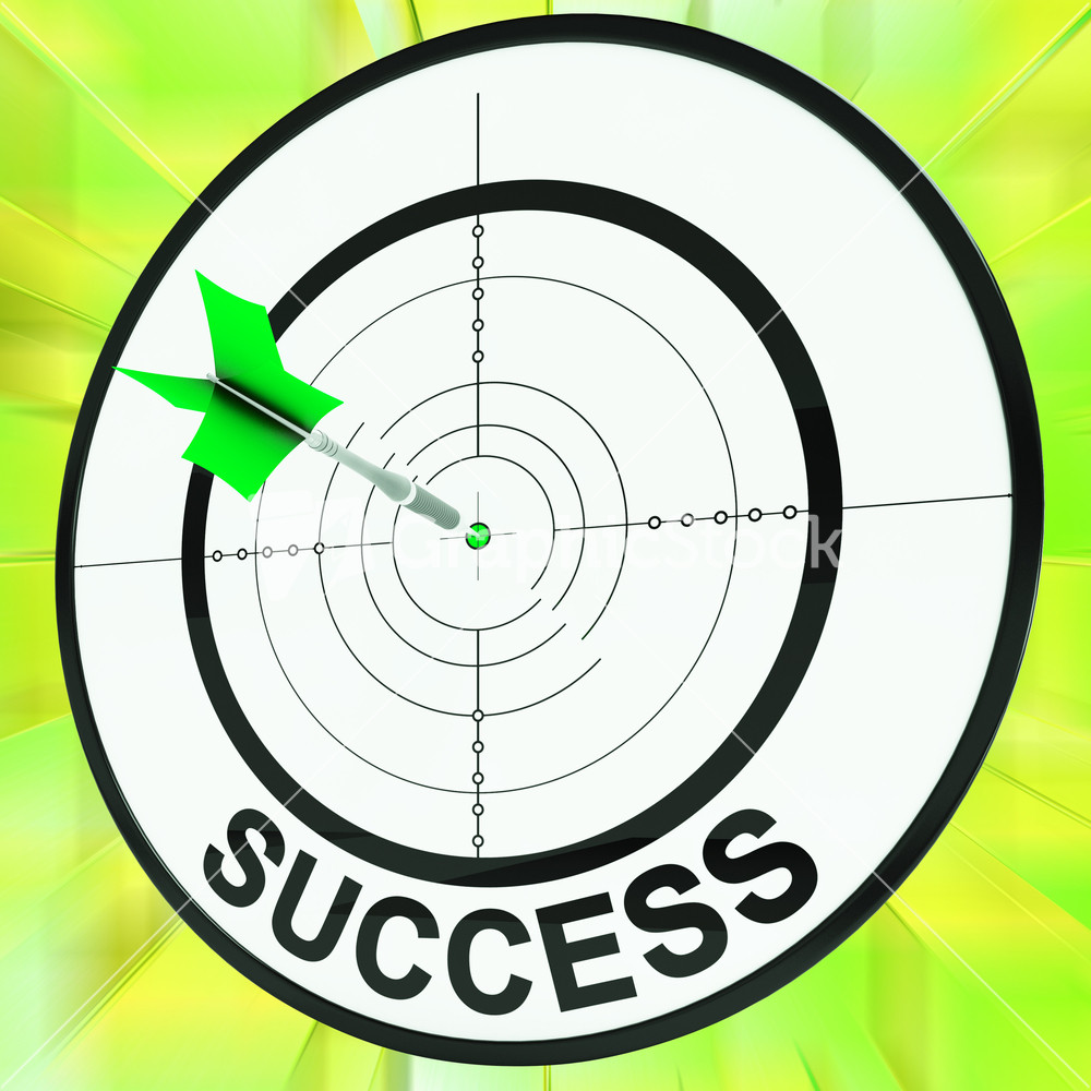 Success Target Shows Development Ideas And Vision
